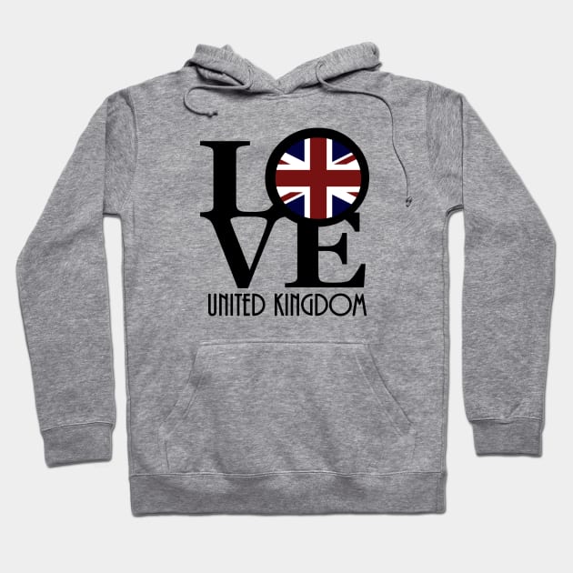 LOVE United Kingdom Hoodie by UnitedKingdom